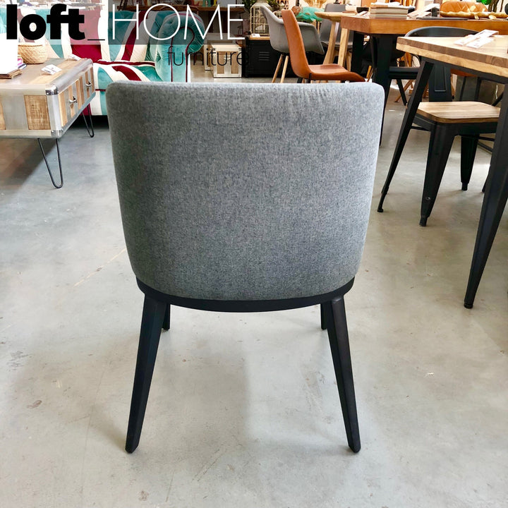 Modern leather dining chair metal man n4 in details.