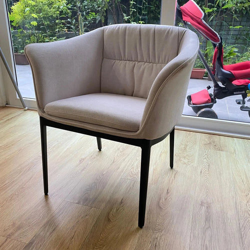 Modern Fabric And Leather Dining Chair METAL MAN N8 Good to Know Preview-1
