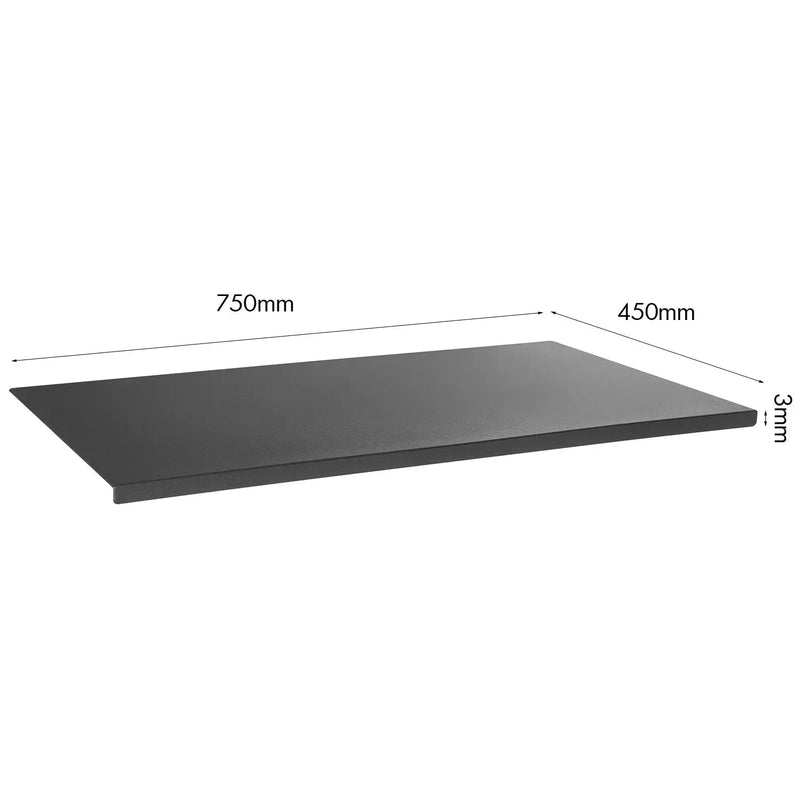 Modern leather smooth desk mat with fixation lip decor size charts.