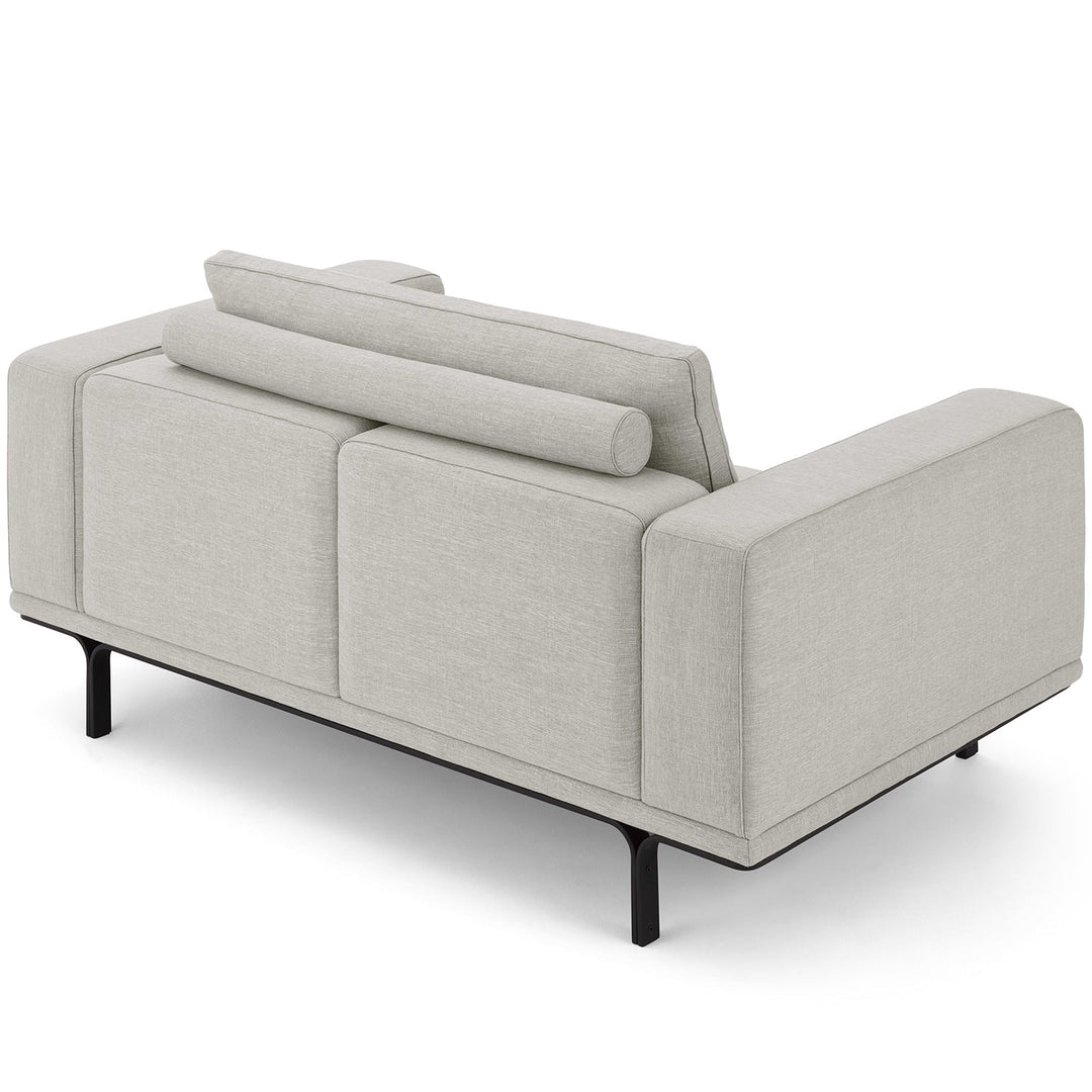 Modern linen 2 seater sofa nocelle layered structure.