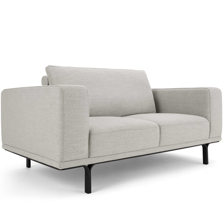 Modern linen 2 seater sofa nocelle situational feels.
