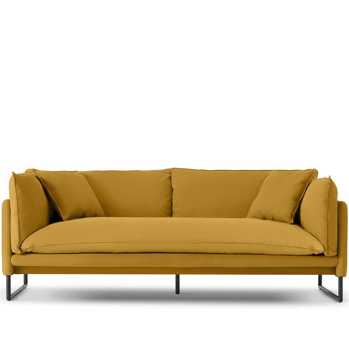 Modern linen 3 seater sofa malini detail 6.