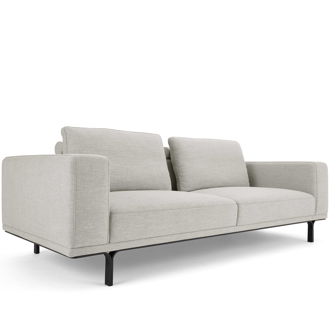 Modern linen 3 seater sofa nocelle situational feels.