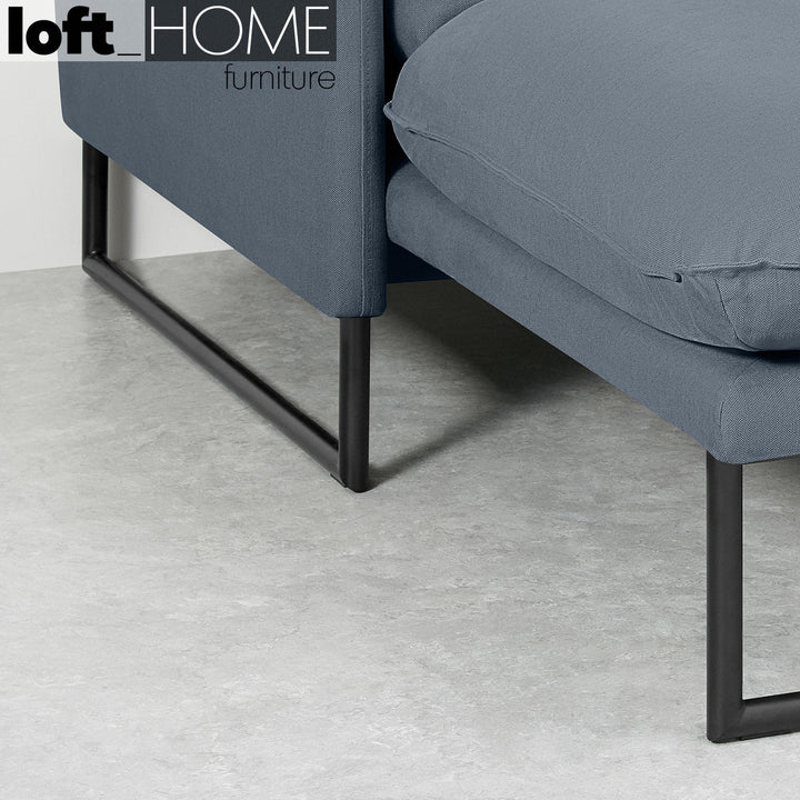 Modern linen l shape sectional sofa malini 2+l detail 10.