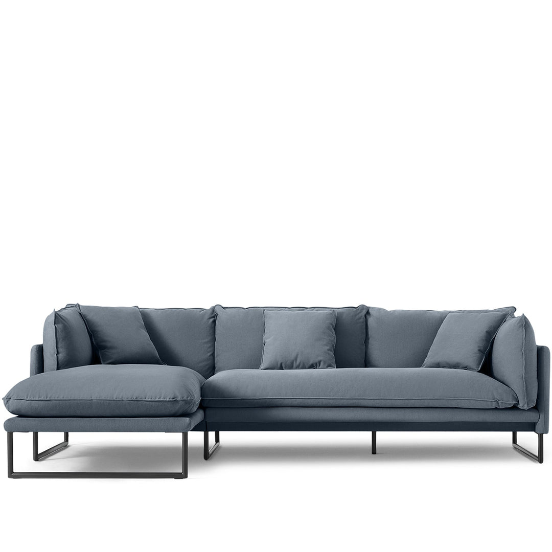Modern linen l shape sectional sofa malini 2+l detail 7.