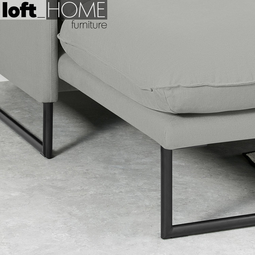 Modern linen l shape sectional sofa malini 2+l conceptual design.