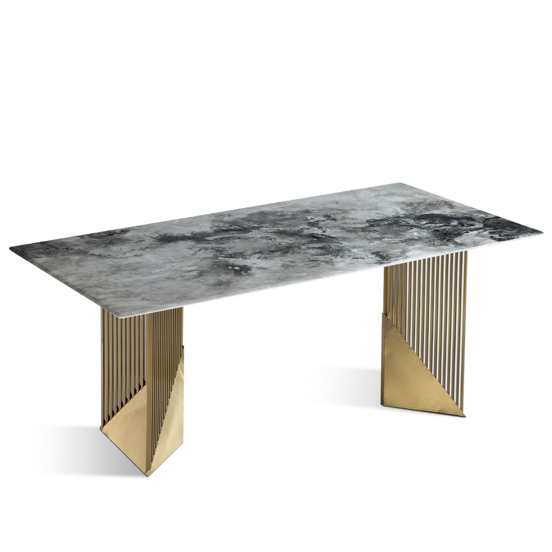 Modern luxury stone dining table luxor lux conceptual design.