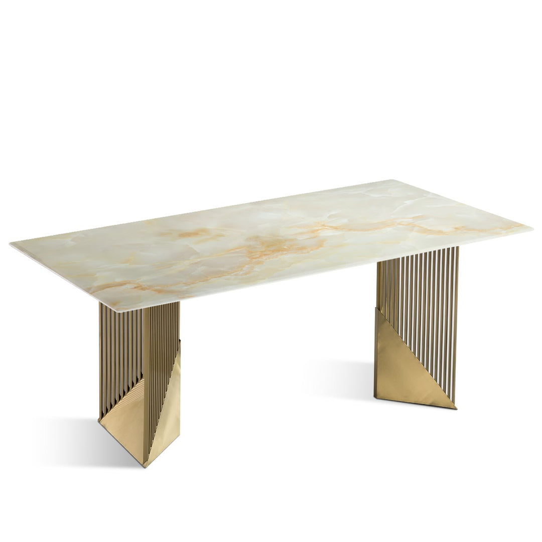 Modern luxury stone dining table luxor lux environmental situation.