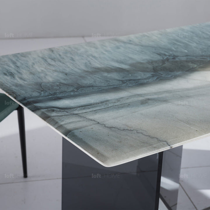 Modern luxury stone dining table marius lux material variants.