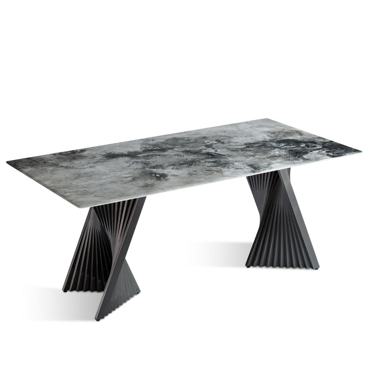 Modern luxury stone dining table spiral lux conceptual design.