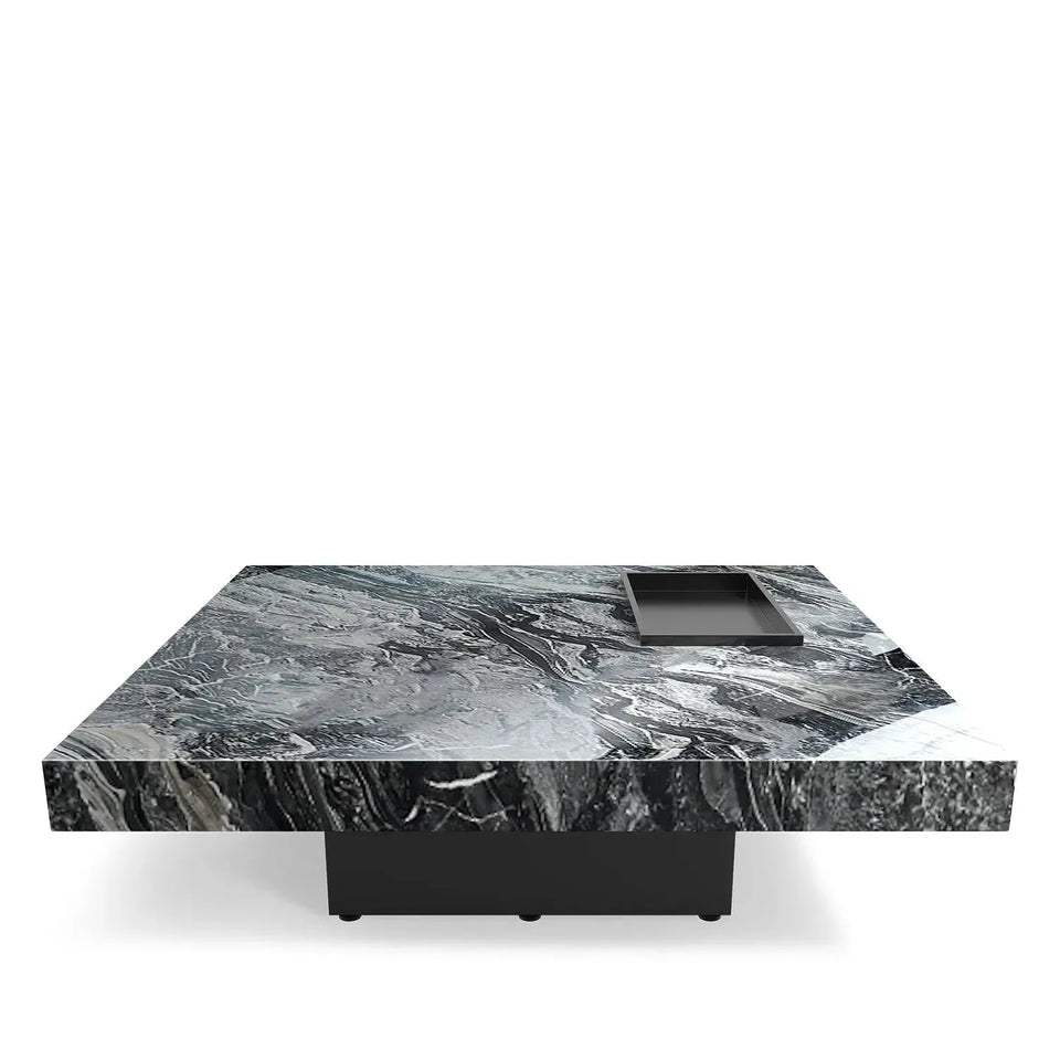 Modern marble coffee table pedro material variants.