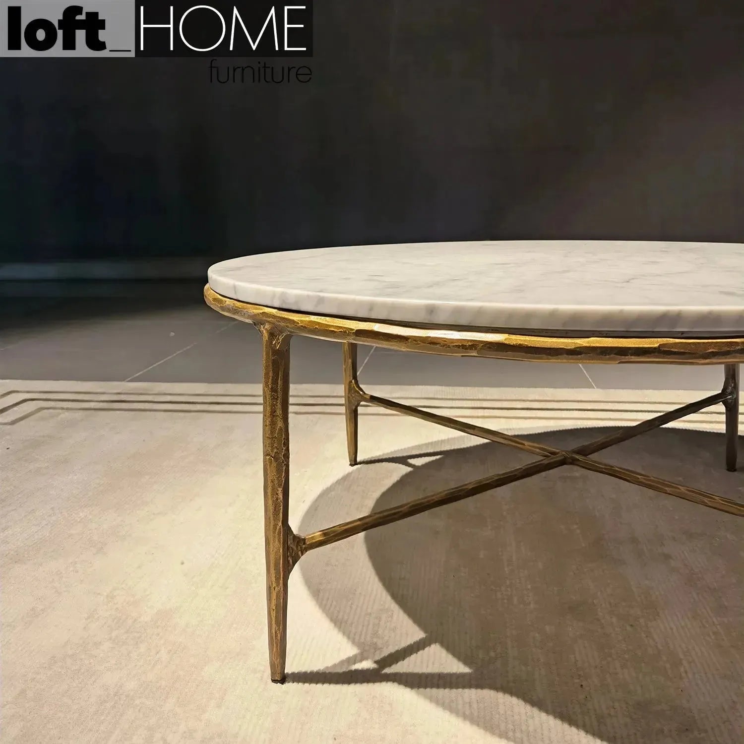 Modern Marble Coffee Table THADDEUS ROUND – LOFT HOME