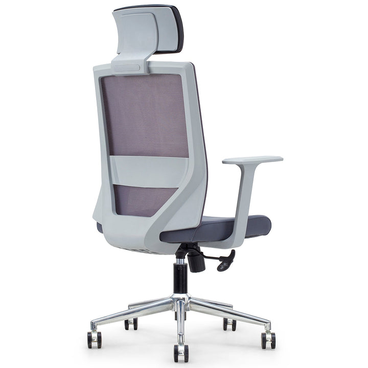 Modern mesh ergonomic office chair mod in panoramic view.