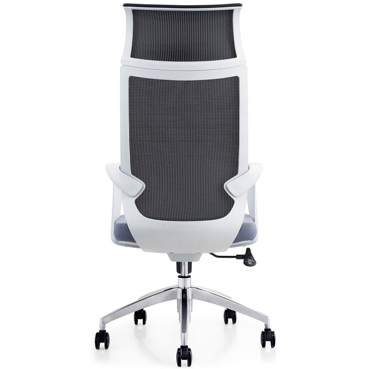 Modern mesh ergonomic office chair neo high in close up details.