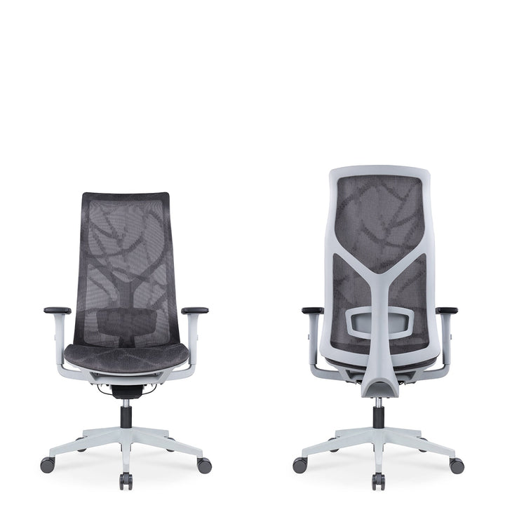 Modern mesh ergonomic office chair sit conceptual design.
