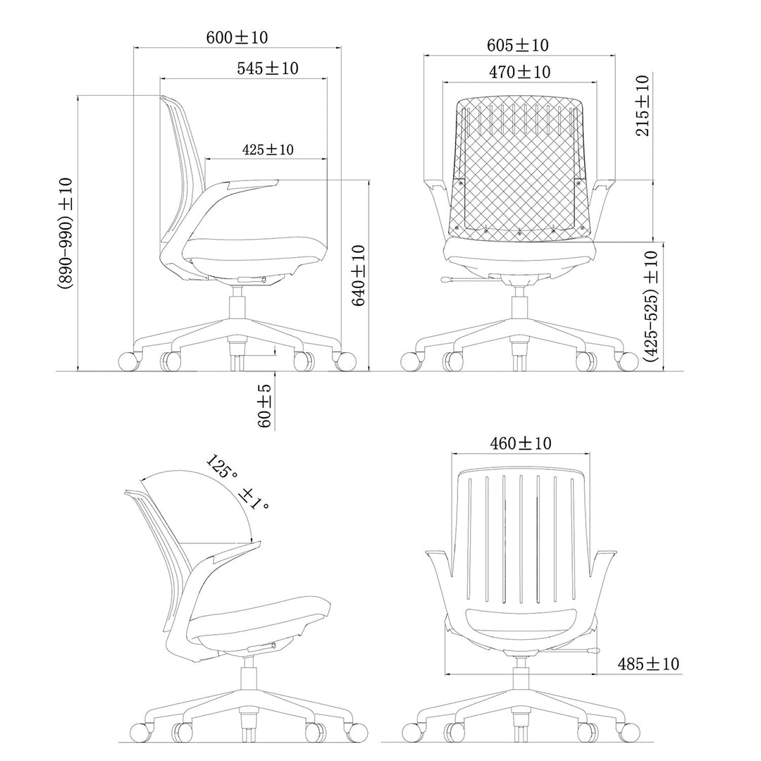 Modern mesh ergonomic office chair whale size charts.