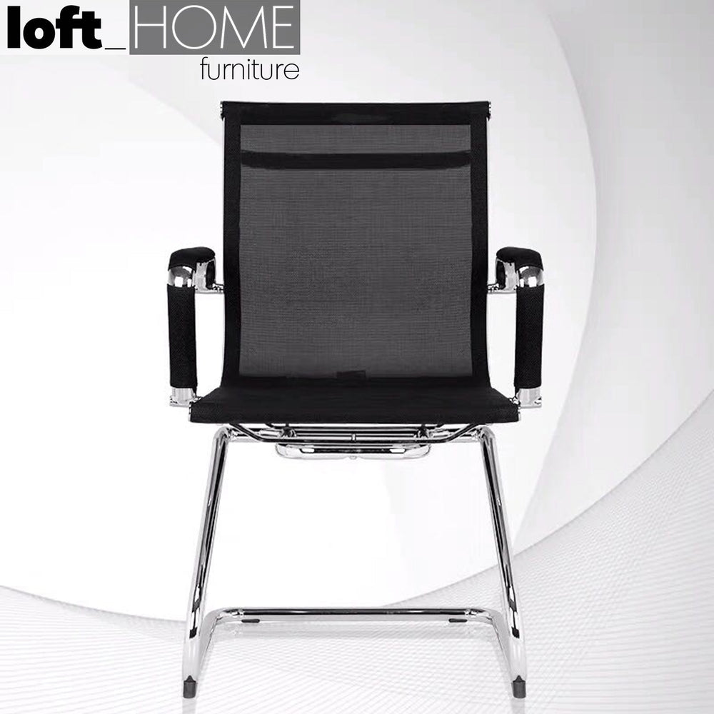 Modern mesh meeting office chair ives primary product view.