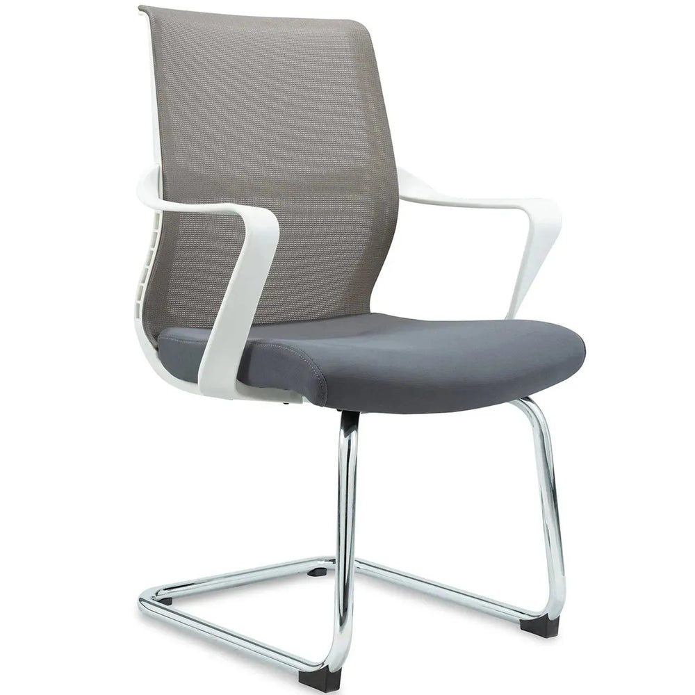 Modern mesh meeting office chair neo in white background.