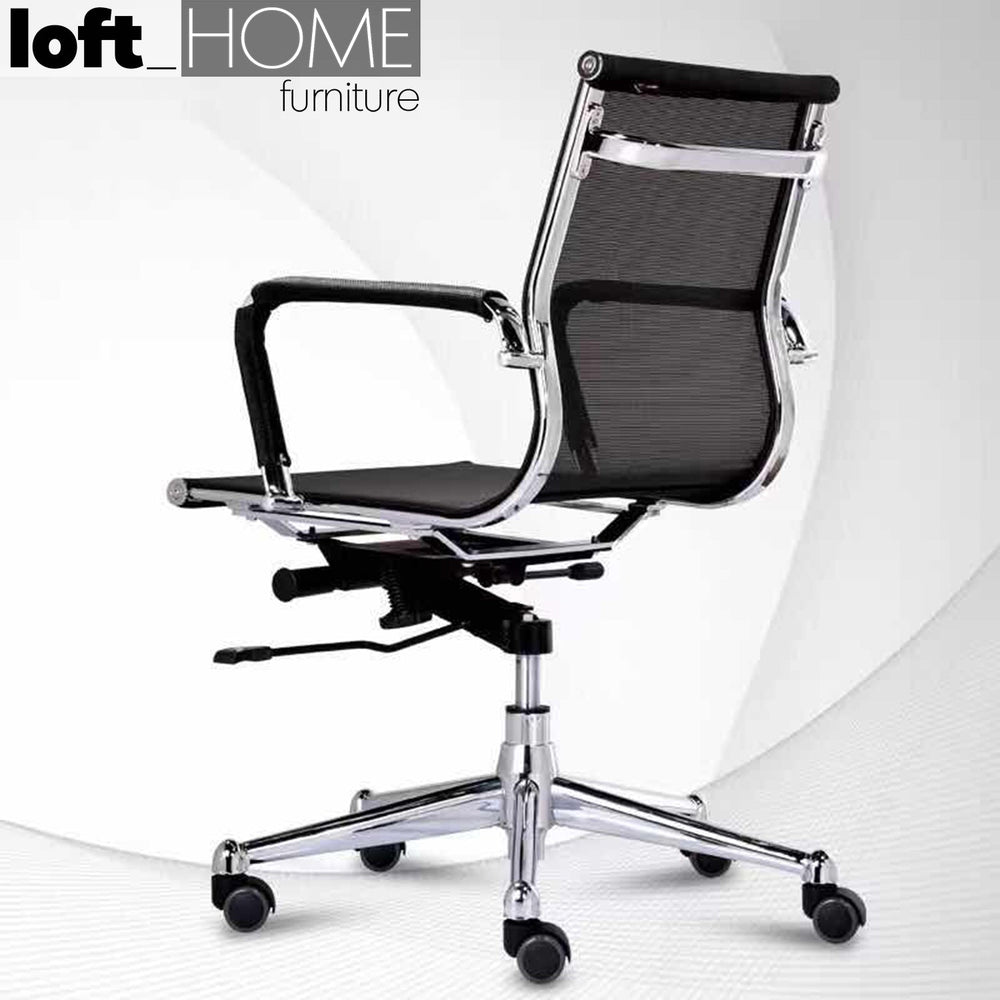 Modern mesh office chair ives low primary product view.