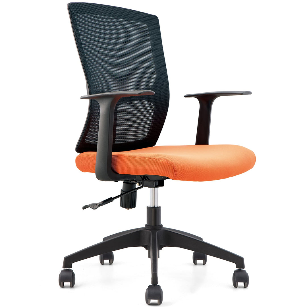 Modern mesh office chair mod in white background.