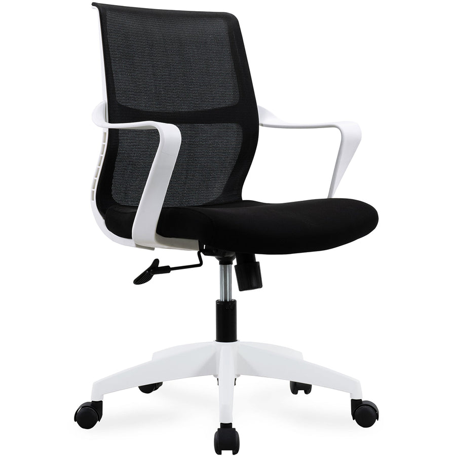 Modern mesh office chair neo in white background.