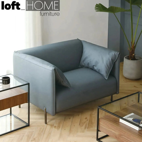 Modern Microfiber Leather 1 Seater Sofa BEAM Good to Know Preview-1