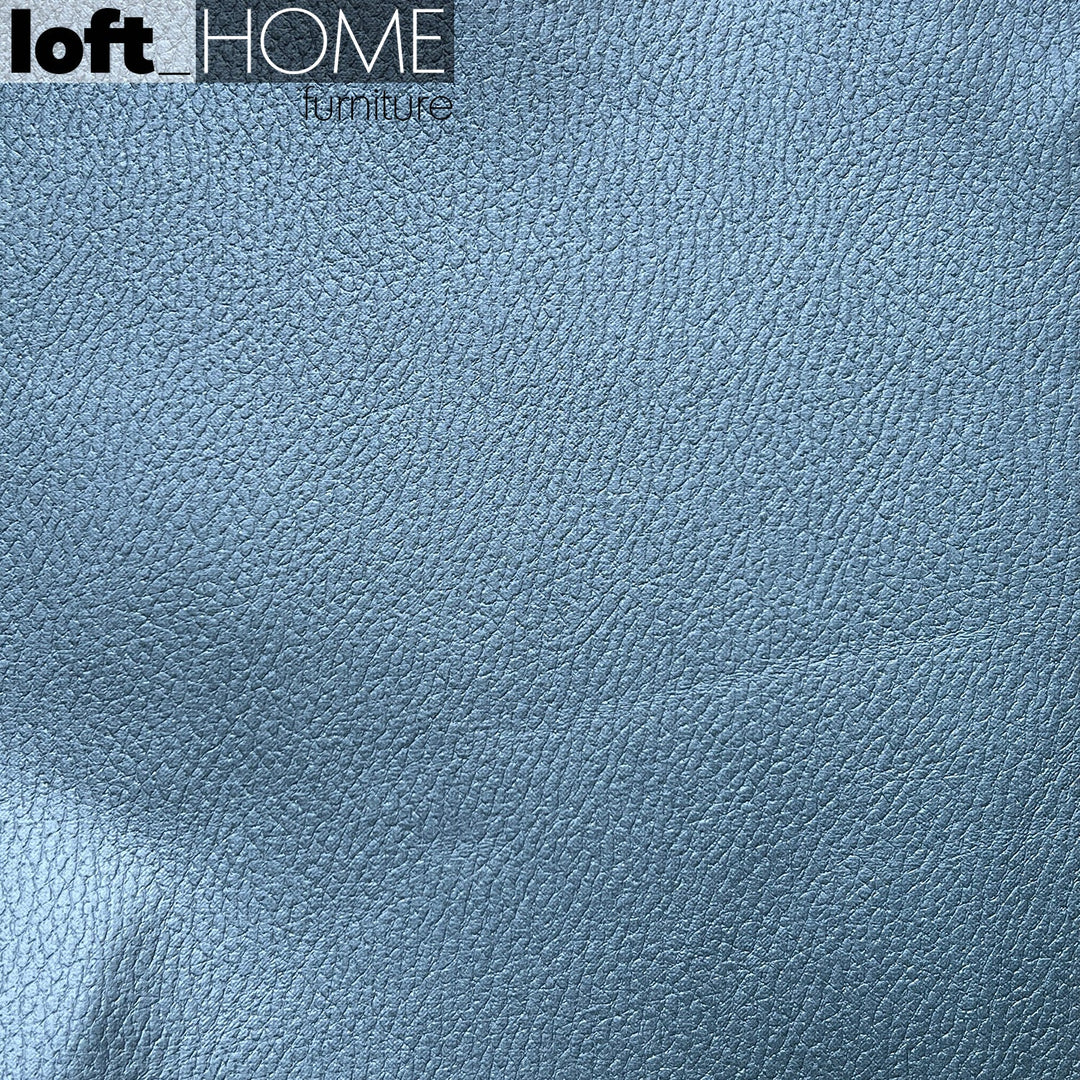 Modern microfiber leather 1 seater sofa miro in close up details.