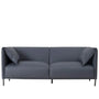 Modern Microfiber Leather 2 Seater Sofa BEAM