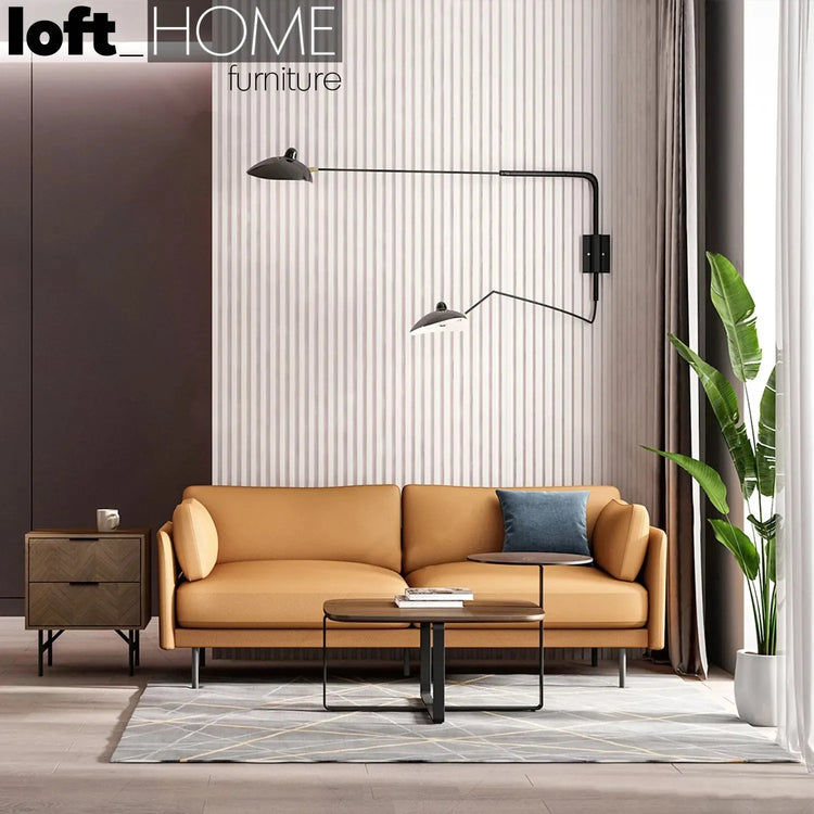 Modern Microfiber Leather 2 Seater Sofa MIRO Good to Know Preview-1