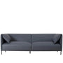 Modern Microfiber Leather 3 Seater Sofa BEAM
