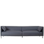 Modern Microfiber Leather 4 Seater Sofa BEAM
