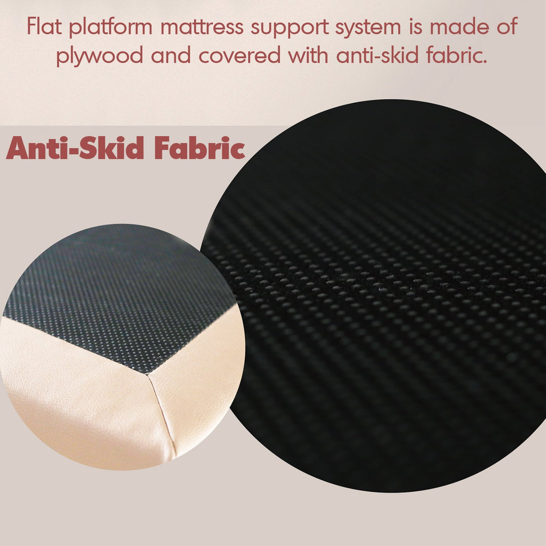 Modern Microfiber Leather Bed BESLEY