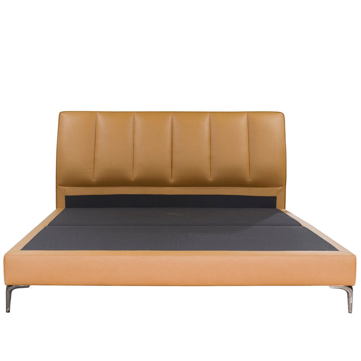 Modern microfiber leather bed cory situational feels.