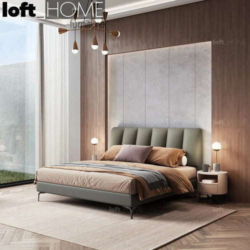 Modern Microfiber Leather Bed CORY Good to Know Preview-1