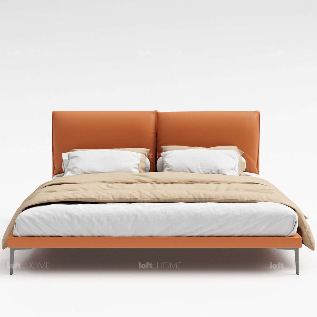 Modern microfiber leather bed deon conceptual design.