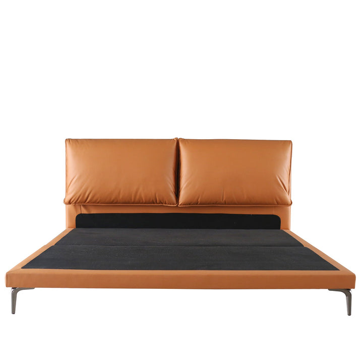 Modern microfiber leather bed deon situational feels.
