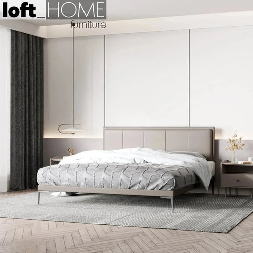 Modern Microfiber Leather Bed LINCOLN Good to Know Preview-1