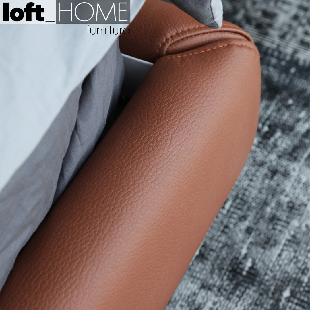 Modern microfiber leather bed romola environmental situation.