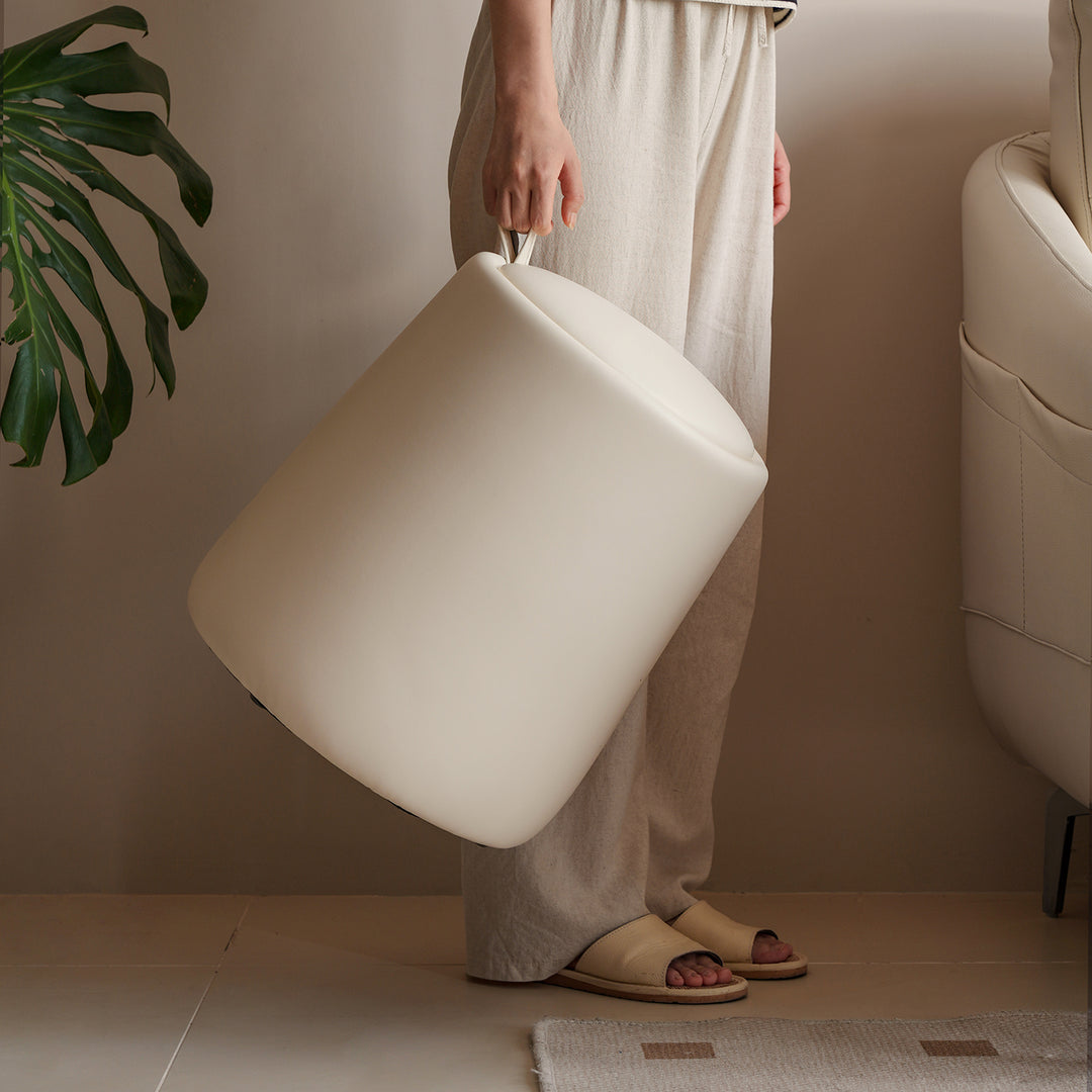 Modern microfiber leather dressing stool pudding material variants.