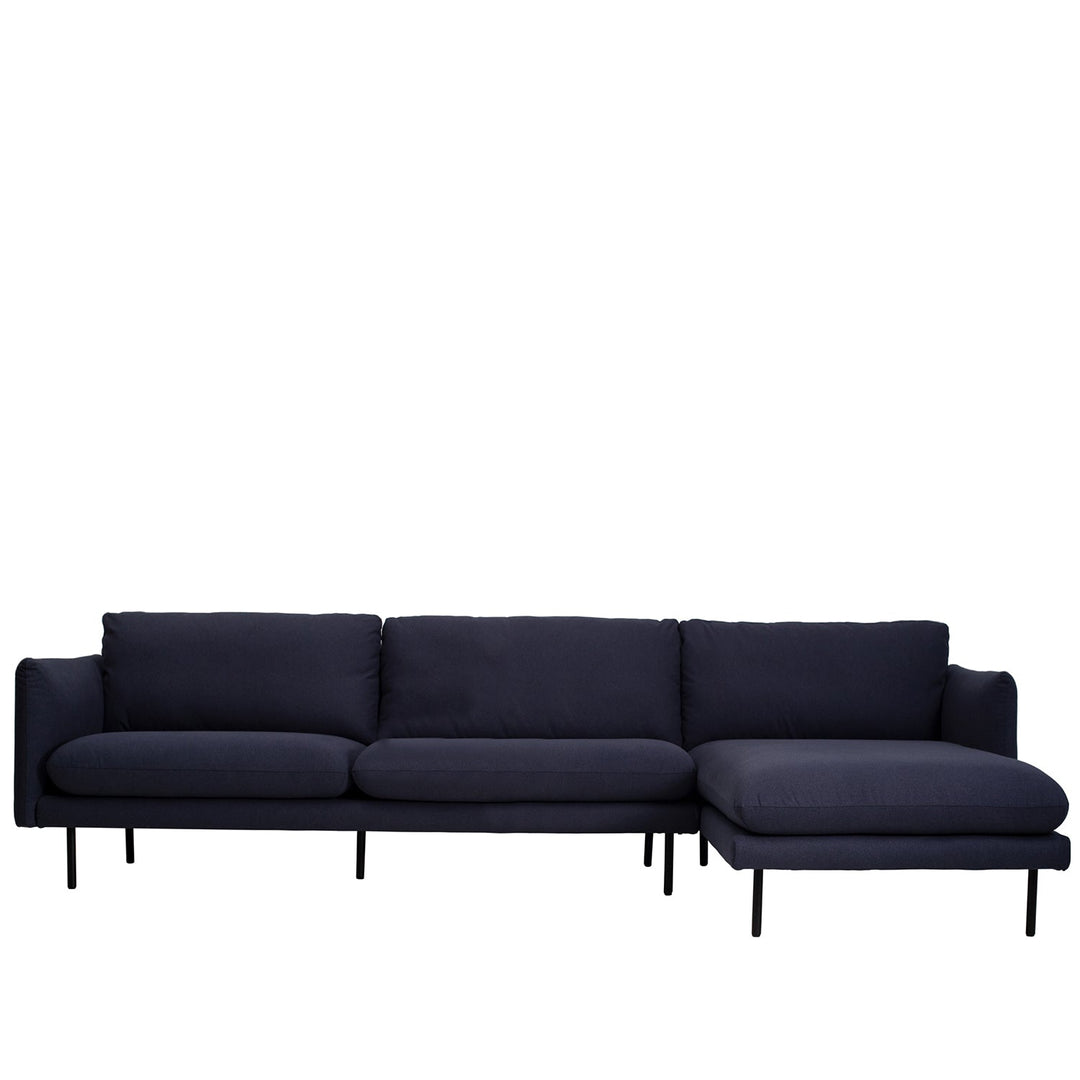 Modern microfiber leather l shape sectional sofa miro 2+l layered structure.