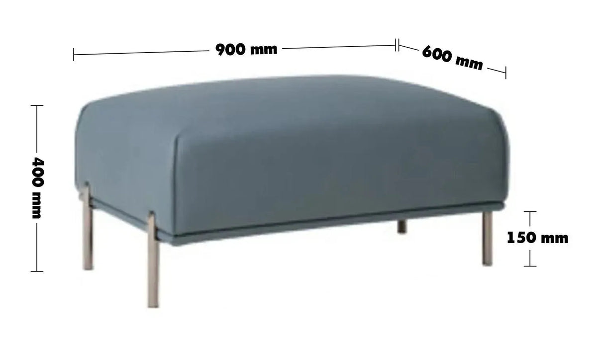 Modern microfiber leather ottoman beam size charts.