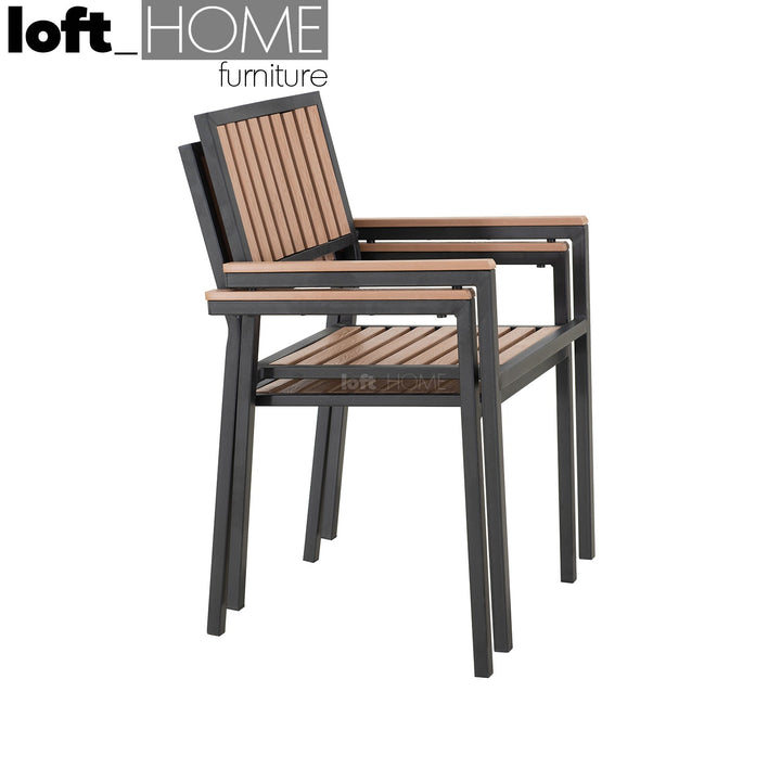Modern outdoor dining chair bliss color swatches.