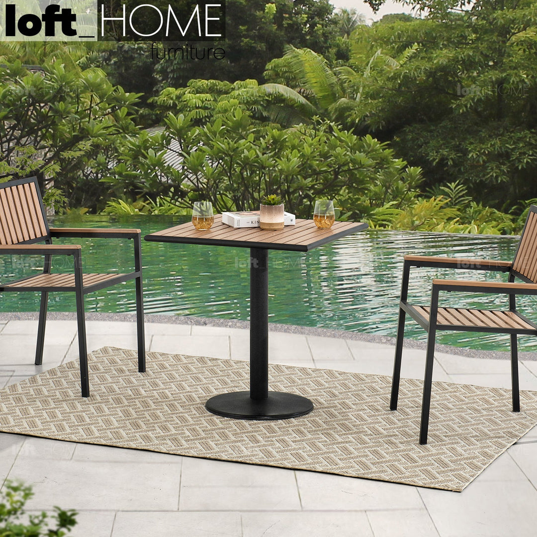 Modern outdoor dining table bliss primary product view.