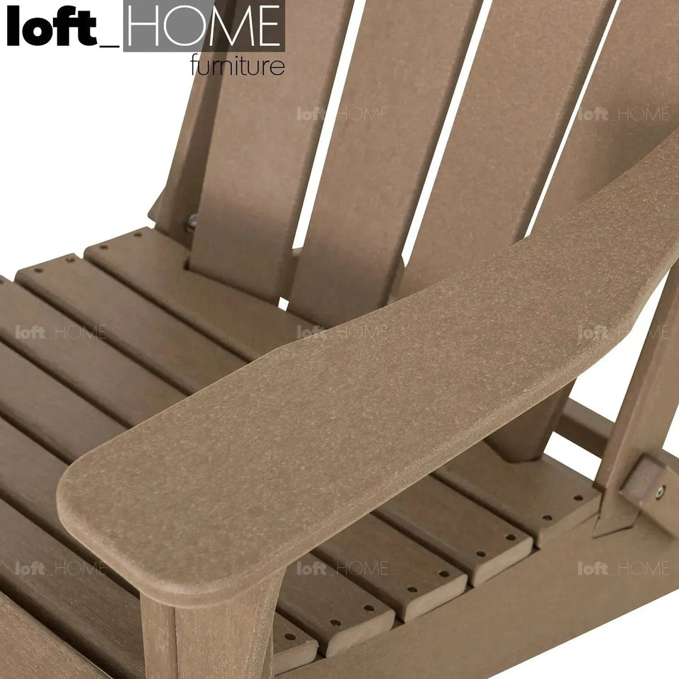 Industrial outdoor foldable 1 seater sofa timberland in details.