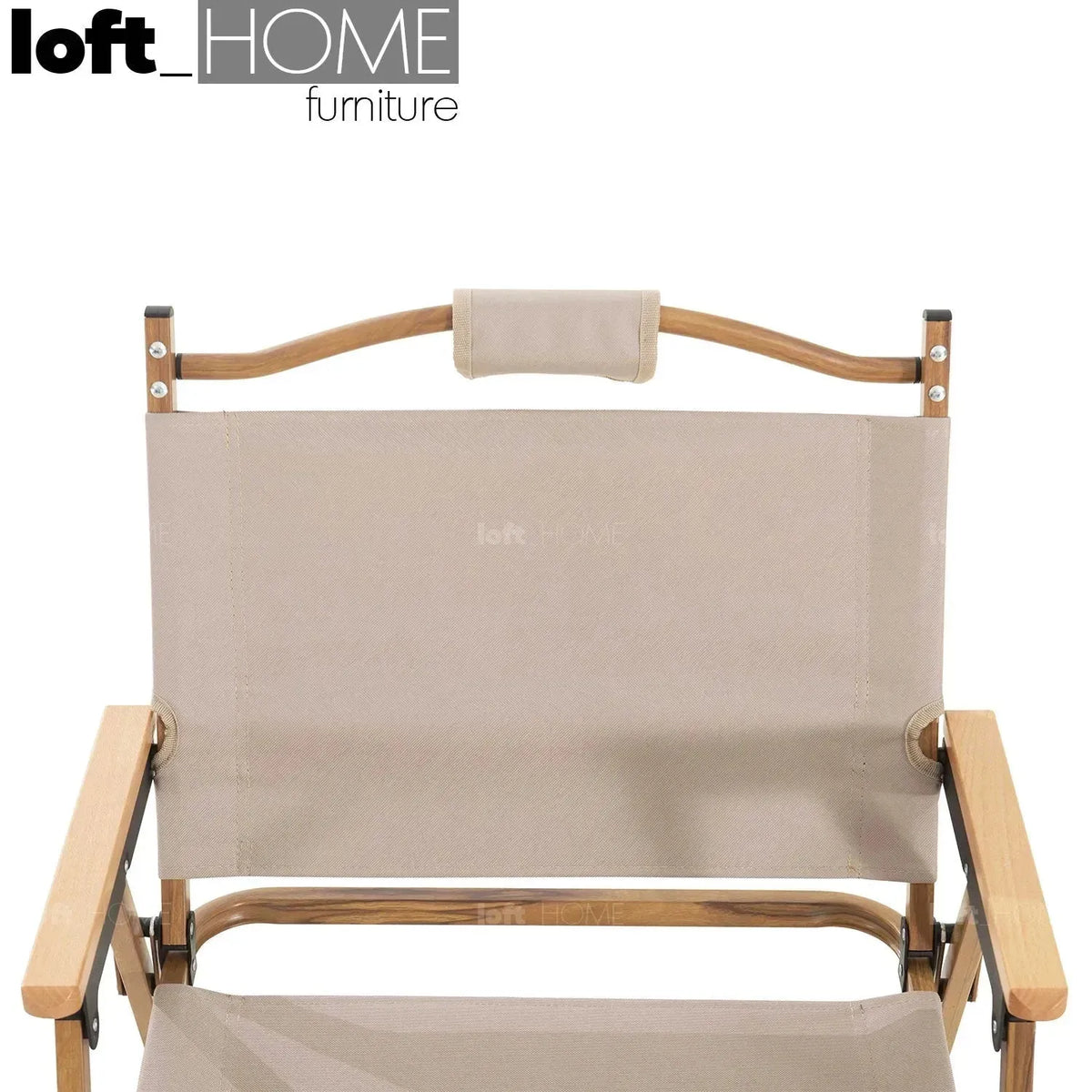 Industrial outdoor foldable 1 seater sofa traveler in panoramic view.