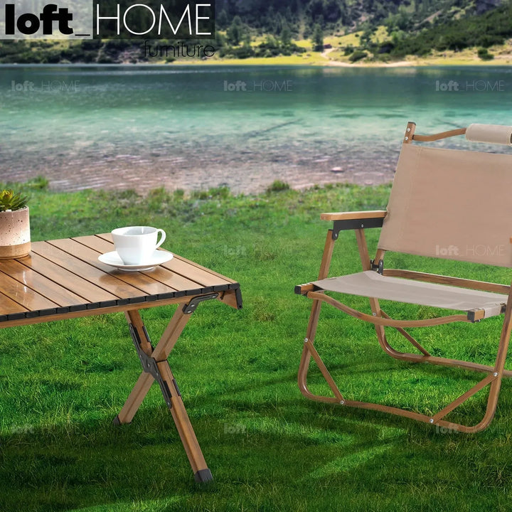 Modern outdoor foldable coffee table rollie material variants.