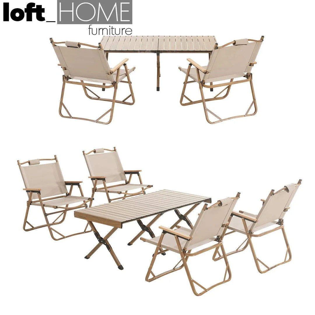 Modern Outdoor Foldable Dining Chair TRAVELER