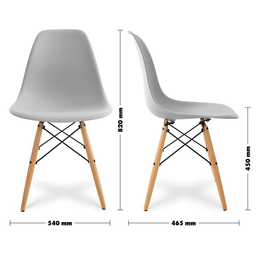 Modern plastic dining chair eames grey size charts.