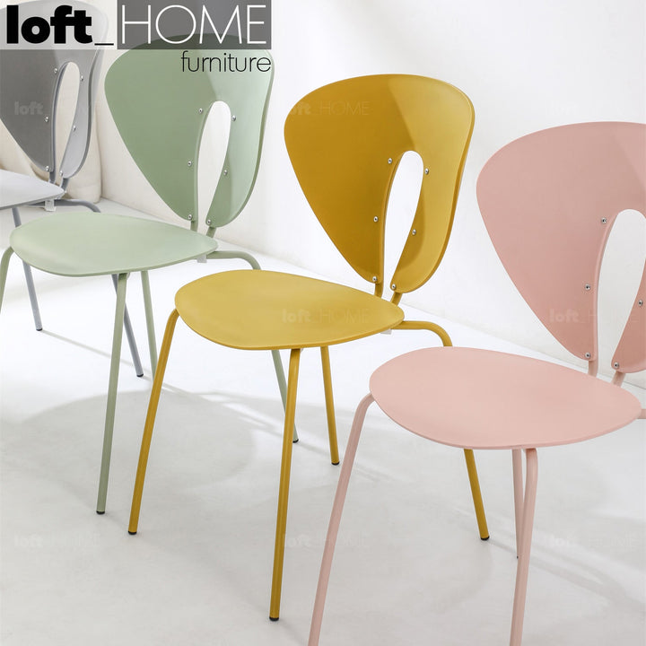 Modern plastic dining chair globus primary product view.