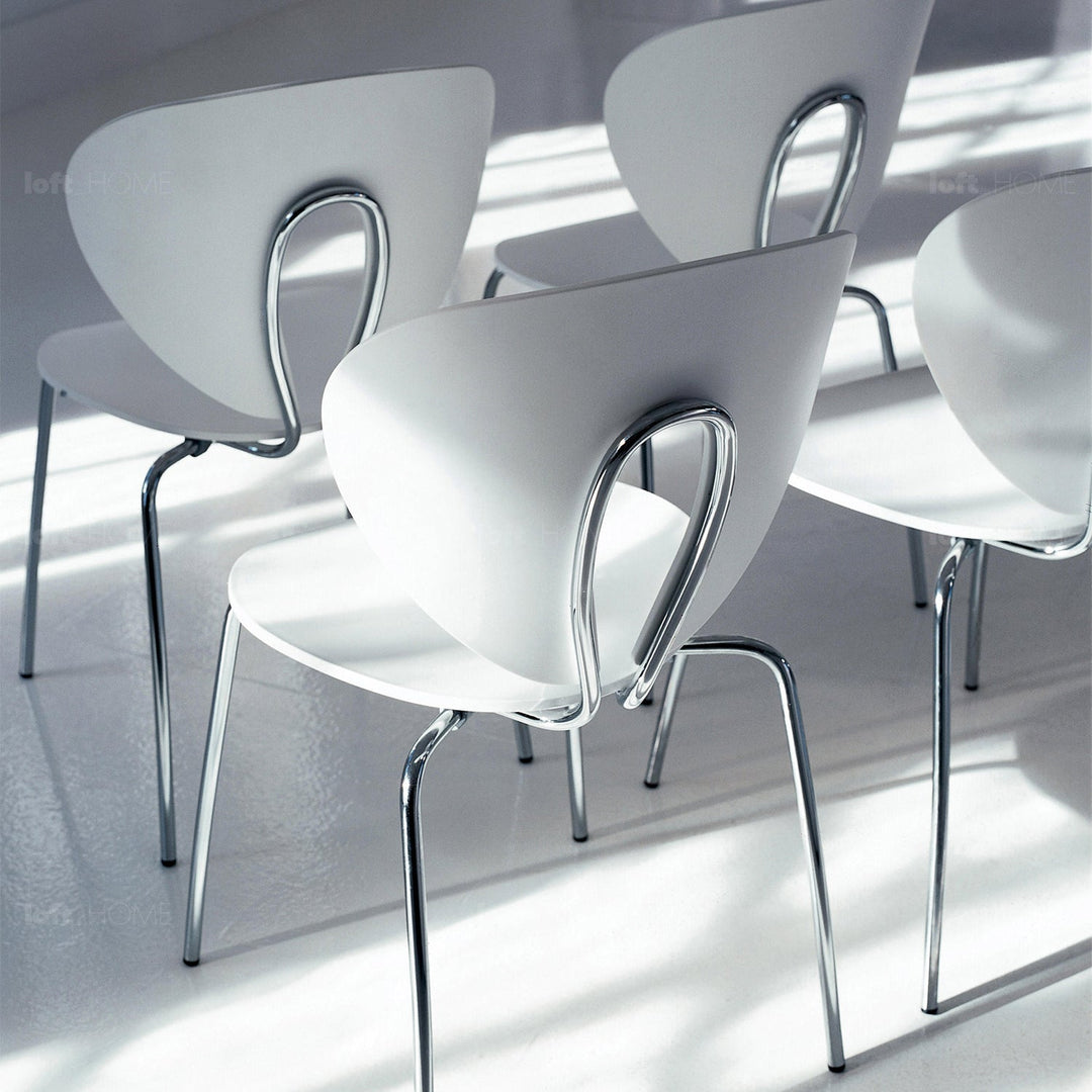 Modern plastic dining chair globus situational feels.